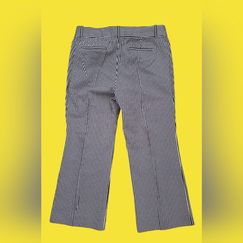 J CREW TEDDIE SEERSUCKER CROP PANTS - Picture 3 of 5